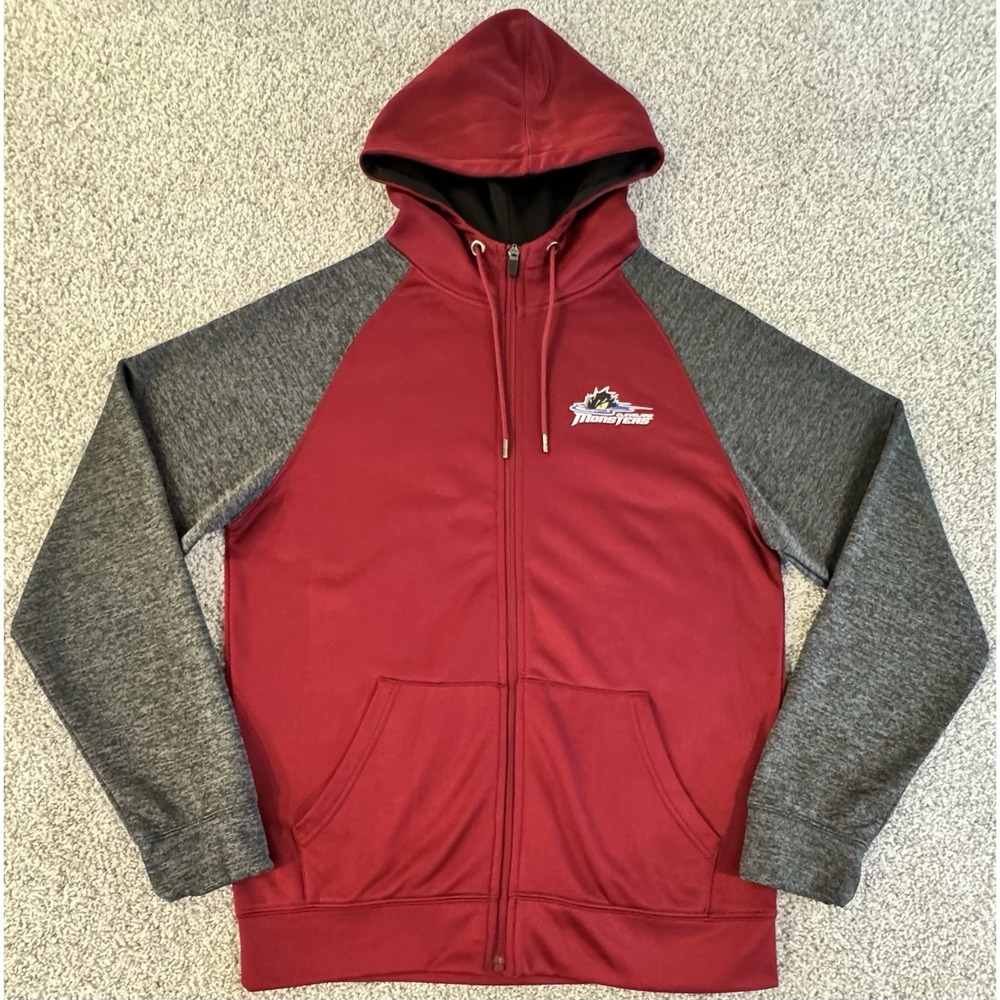 Colosseum Cleveland Monsters Full Zip Hoodie Mens Medium Jacket Hockey